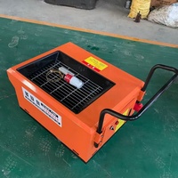 Pompe à béton électrique compacte et mobile, très demandée pour poutres et colonnes, mini-pompe électrique pour le transport de mortier fin et de pierre.