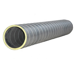 Galvanzied Thép Pre Cách Điện <span class=keywords><strong>Spiral</strong></span> Duct Thông Tư Vòng Ống Dẫn Không Khí - Product Image 2