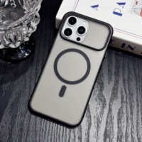Nouvelles coques de téléphone portable magnétiques sans fil antichoc en PC mat givré de luxe pour 18 17 16 15 14 13 12 11 Pro Max
