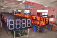 Layar Tanda Harga Bensin LED 16 inci Menampilkan Papan Tanda Angka Digital LED untuk SPBU