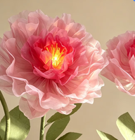 Pivoine géante électrique élégante à ouverture et fermeture électriques, best-seller, avec lumières, pour mariage, fête, anniversaire, décoration de centre commercial