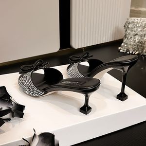 Chaussures de mariée élégantes 8CM/5CM, taille 33-42, escarpins blancs en soie à bout pointu, sexy, talons tendance pour femmes 2026 - Product Image 5