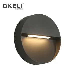 OKELI Hochwertiges Aluminium Wasserdicht IP65 AC 220V Einbau 5W LED-Stufen licht im Freien