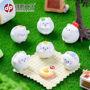 Tuanzi Cat Resin <b>Doll</b> Mini Animal Figurines For Dollhouse Decor Desktop Car Ornament - Product Image 1