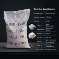 Formiate de sodium en poudre, qualité industrielle pour cuir, 95% 96% 98%, CAS 141-53-7, sac de 40 kg, pour forage pétrolier et déneigement
