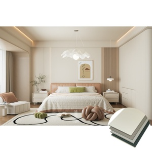 Modern lüks yatak odası arka plan dekoratif PVC WPC duvar panelleri - Product Image 6