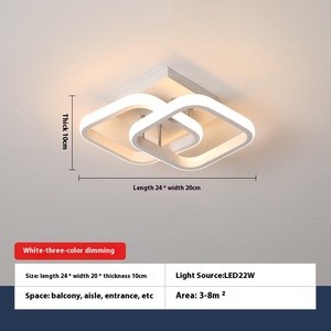 Nhà Máy Bán buôn ban công cloakroom lối vào trang trí chiếu sáng Nhôm Cơ thể hiện đại Bắc Âu đơn giản sáng tạo dẫn lối đi đèn - Product Image 6