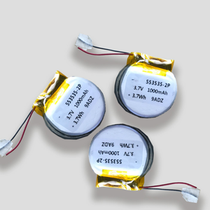 Batería de Estado Sólido de Polímero Redonda de Forma Especial 553535-2P 3.7V 1000mAh para Juguetes, 500 Ciclos - Product Image 5