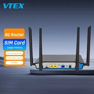 Router nirkabel Universal, Modem Wifi 4G Lte 300Mbps 2.4G dengan Slot kartu Sim