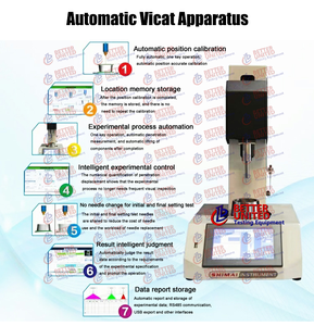 Aparelho automático de <span class=keywords><strong>vicat</strong></span>, verificador de tempo de penetração - Product Image 5