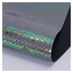 Metallic Foil <strong>Python</strong> Faux Leather Synthetic Snake Skin Leather Pu Synthetic Leather for Handbags - Product Image 3