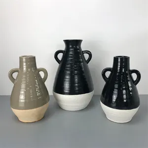 独特设计时尚不规则形状家居桌面花瓶装饰陶瓷花瓶
