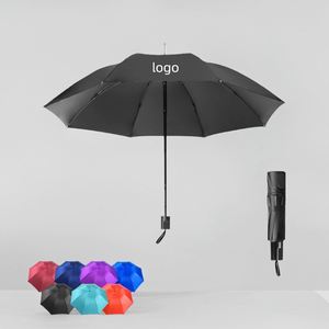 Parasol pliant 3 volets de luxe 2025 – Anti-UV, imperméable, en polyester, design classique, idéal pour les voyages - Product Image 1