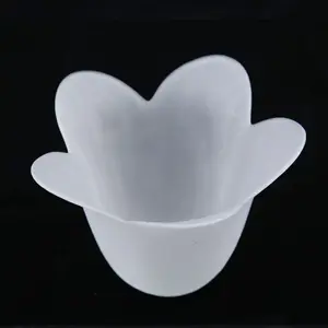 צללית זכוכית חלבית בצורת פרח ייחודית מנורת שולחן נברשת מנורת רצפה