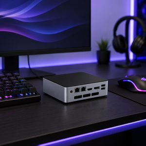 Mini PC <span class=keywords><strong>NUC</strong></span> N150 avec RAM DDR5, SSD NVMe, double LAN, mini PC <span class=keywords><strong>gamer</strong></span>, ordinateur mini, micro PC de bureau - Product Image 1