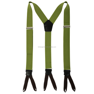 Bretelles réglables en gros pour hommes, robustes, avec boucle en alliage de 3,5 cm, à clipser, en forme de Y - Product Image 3