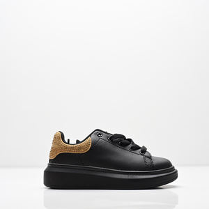 Scarpe da Skateboard per Bambini di Design, Trendy per Ragazzi e Ragazze, Bianche con Strass, Casual, Leggere, con Lacci alla Caviglia - Product Image 3