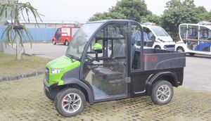 NOUVEAU DESIGN Petit chariot de <span class=keywords><strong>golf</strong></span> électrique Pick up <span class=keywords><strong>Mini</strong></span> Van EEC COC Street Legal 500kg LOADING CARGO 2 Passagers - Product Image 6