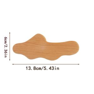 Tasse de massage de thérapie du bois suédois ensemble de masseur de <span class=keywords><strong>t</strong></span>ête de champignon rouleau en bois bâton d'étirement Gua Sha Board pour sac de visage corporel - Product Image 6