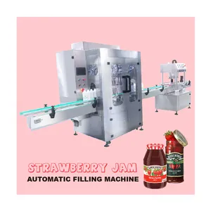 Fully Automatic Filling System Capping Labeling Bottle Honey Juice Oil Lotion Cosmetic Filler Cream Paste Filling Machine