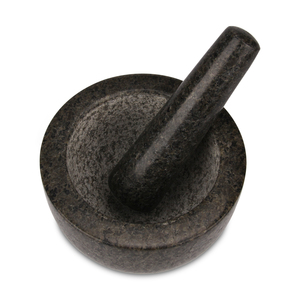 Mortero y Maja de Granito Natural al por Mayor, Mortero de Piedra Gris Oscuro, Molinillo de Especias y Hierbas con Maja - Product Image 6