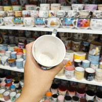 Tasse à café en céramique souvenir personnalisée de Chypre cadeau de voyage de style grec tasse à thé en porcelaine tourisme promotionnel verres à collectionner