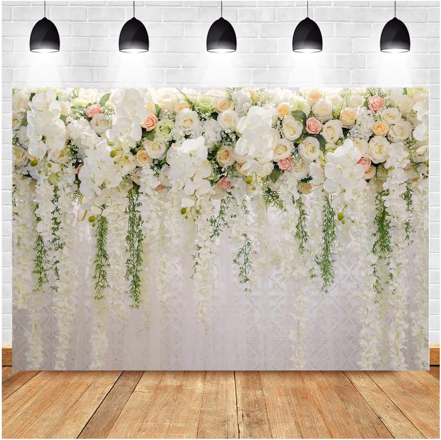 wedding backdrop floral wall