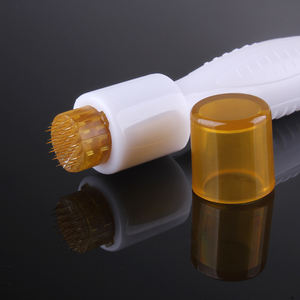 Fabricant original Vente en gros <span class=keywords><strong>DRS</strong></span> 40 Derma Stamp pour le traitement du visage Microneedling Stamp Roller avec bouteille de stockage ronde - Product Image 3