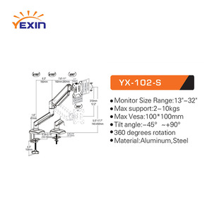Có thể điều chỉnh màn hình máy tính Máy tính để bàn máy tính xách tay có thể điều chỉnh đứng màn hình phổ cố định đứng - Product Image 6