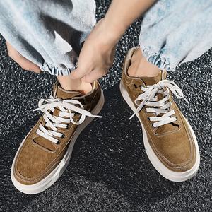 Özel Logo İngiliz tarzı rahat erkekler kanvas ayakkabılar Sneaker yüksek Top Retro yüksek ayak bileği spor ayakkabı erkekler için - Product Image 2