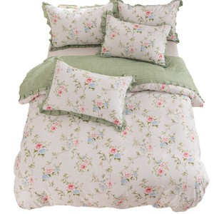 Nouvel arrivage transfrontalier – Parure de lit 3 pièces série <span class=keywords><strong>Demer</strong></span> de qualité export, bords volantés, microfibre brossée, motif floral - Product Image 5