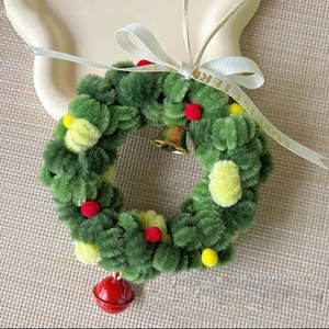 64 pezzi di plastica per scovolino in ciniglia gambi Kit artigianale per fiori artigianali con ghirlande di Natale Set Tutorial regalo per bambini adulti - Product Image 3