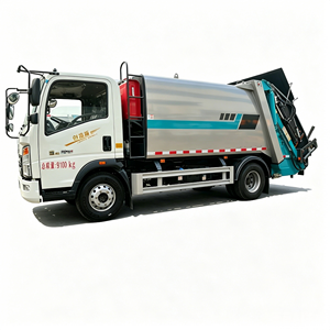 SINOTRUK HOWO 8 Cubic Meter Compression Garbage Truck Lorry with Sewage Tank Hydraulic Bin Lifter City Rubbish Collection Truck - Product Image 2