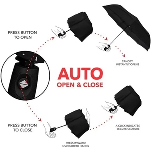 Paraguas Recto Portátil con Protección UV y Logotipo Personalizado, Resistente al Viento, Diseño Plegable Pequeño con Mochila - Set de Regalo - Product Image 6