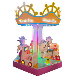 Mantenga a los Pequeños Entretenidos Durante Horas, Tamaño Compacto y Rotación Suave y Silenciosa, Mini Carrusel para Niños, Uso Doméstico - Product Image 1