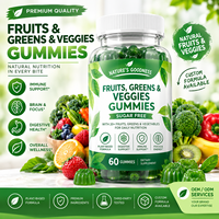 Fabricant de Gummies Multivitaminés aux Fruits et Légumes Sans Sucre, Supplément Nutritionnel Végétal, Marque Privée, OEM, ODM, Vente en Gros