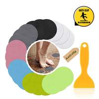 20 autocollants antidérapants ronds par sachet pour salle de bain, escaliers et sols de piscine - Autocollants antidérapants auto-adhésifs imperméables à forte adhérence
