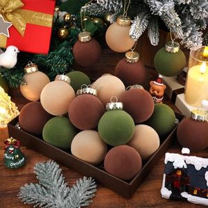 Flocked Xmas <b>Tree</b> Ball <b>Ornaments</b> 8CM Velvet Christmas <b>Ornaments</b> Flocked Christmas <b>Tree</b> Ball Christmas Velvet Balls <b>Tree</b> <b>Ornament</b> - Product Image 6