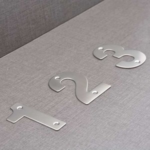 RTS Wholesale Satin House <strong>Number</strong> Hotel 75MM Stainless Steel House <strong>Number</strong> - Product Image 3