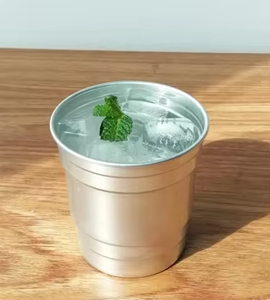 야외용 일회용 합금 컵 500ml 맞춤형 인쇄 BPA 프리 재활용 가능 스태커블 경량 내구성 알루미늄 맥주 솔로 컵 - Product Image 4