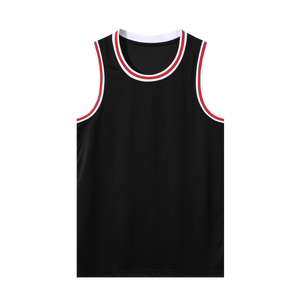 Maillot de <span class=keywords><strong>basket</strong></span>-ball personnalisé de haute qualité, imprimé et brodé, respirant, sans manches, en polyester/coton, style américain, pour équipe - Product Image 6