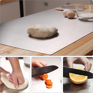Stainless Steel Rolling <b>Board</b> 1.5MM Thick Non-Stick Kitchen Kneading <b>Board</b> For Dough And Vegetables - Product Image 1