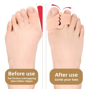 Protège-orteils SEBS pour tongs, sandales et claquettes, avec entretoises à clip fileté, coussinet de pied, double trou superposé, type bec de canard - Product Image 3