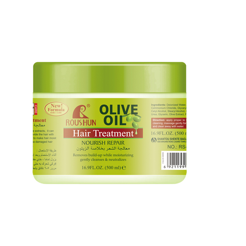 Новая формула от ROUSHUN, маска для волос с оливковым маслом для восстановления поврежденных корней волос, натуральное лечение волос