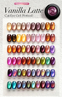 HEMA TPO gratuit 15ml perles de verre gel oeil de chat en pot étincelle magnétique Cateye vernis à ongles UV pour Nail Art Salon OEM marque privée