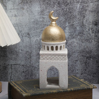 Décorations de bureau en résine faites à la main, motif mosquée, château et étoile, pour l'Aïd al-Fitr et le Ramadan, imperméables, pour usage intérieur, prix d'usine