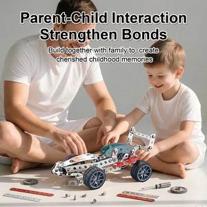 Kit di Costruzione in Metallo Yaxin Fai-da-Te, 146 Pezzi, Set STEM per Modellini di Auto da Corsa per Ragazzi - Product Image 6