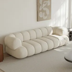 ATUNUS Conjunto de sofá-cama americano grande de veludo para casa, sofá de canto em forma de L moderno nórdico, modular para sala de estar