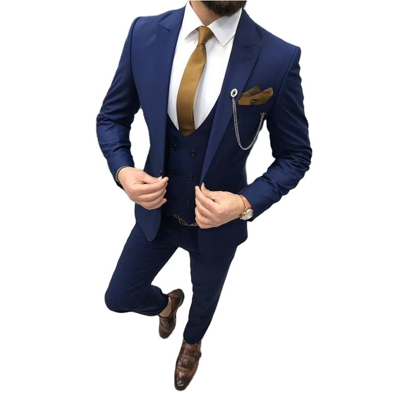 Tuxedo Suit Set Amazon Slim Fit Suits Elegant Royal Blue Coat