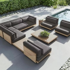 Teak Furniture Villa Leisure <b>Sofas</b> Patio Outdoor Furniture Wholesale High End Patio Outdoor Garden <b>Sofa</b> <b>Sets</b> - Product Image 1